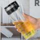 Sino Glass Cup Einschichtiger verdickter Herrenwasserbecher Wärme-resistenter transparenter Tee Tasse Frauen große Kapazität Tasse 695 ml schwarze Seilbecherabdeckung Glas 60 60