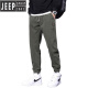 Jeep (Jeep) 2023 Nuevo otoño e invierno Plus Pantalones de terciopelo para los pies de trabajo en espesas de hombres Jeans casuales de cintura elástica 9859 Black Plus Velvet L [110-130Jin [Jin iguala 0.5 kg]]