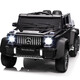 FUERBAO Mercedes-Benz authorized children's electric car can sit in an adult toy car, a child's six-wheel double stroller with remote control, six-wheel drive black + adult throttle + trunk + soft tires