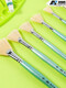 Nanbo Wanmopas S828 Bristle Lüfterpinsel Nylon Wasserkreide Set Ölpinsel Voller Set kleiner Acrylpolster Eins Nr. 6
