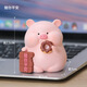 Gelun Cute pig desktop ornaments creative office decompression living room decoration car healing small items in the porch. Zhu Nannan’s family portrait (8 pieces)