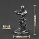 Yingtang Cyberpunk Desktop Ornements, Technological Sense D Metal Technology Cyberpunk Style Soldier Model Toys 098-48ACT-9848 COEUR COPIER BLANC