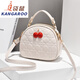Canguro mini bolso de la moda para mujer bolso de hombro para mujeres bolso de cuerpo de mujer Bolso gato cabeza blanca