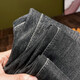 2025 spring and summer elastic elastic waist tether thin jeans men's loose small feet harem pants drawstring dad pants trendy 8802 black thin 38 (recommended 185-210Jin [Jin equals 0.5 kg])