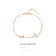 DL 1998 Fat Donglai same style 18k rose gold bracelet Singapore girl Fritillary butterfly light luxury niche rose gold