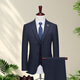 DVHNMK Luxury Brand Herrenanzuganzug Anzug Hersteller formelles Wege Business Casual Wedding Kleid Single Row Zwei-Pin-Anzug Schwarz (Anzug + Weste + Hosen) [Spot Speed] 3xl (Empfohlen 145-158jin [Jin gleich 0,5 kg]) [Spot Speed]