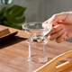 Kangyun (KANGYUN) Kangyun glass tea funnel tea filter with filter tea water separator with base Kung Fu tea set accessories tea drain 04 straight seat glass tea drain (transparent)