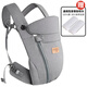 Jingmengyuan baby strap front-heeling baby dual-purpose turban for the newborn baby lightweight and easy to carry baby with a baby. Dark gray (anti-bite towel 2) (upgrade to hug horizontally