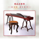 Sanqihu piano stool guzheng stool guzheng piano stool single European dressing table stool American makeup chair Chinese style dark green square stool