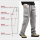 JEEP SPIRIT Jeep casual pants men's plus velvet thickened winter warm cotton straight-leg work pants loose large size simple long pants NHHS-9902 earth-yellow integrated velvet L (135-150Jin [Jin equals 0.5 kg])