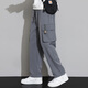 Kadutons große Größe 8xl-M-Freizeithosen für Männer fette Arbeitskleidung Straight Hosen Spring- und Herbststil vielseitige lose Hosen plus Mäder und vergrößerte 9930 Black Regular 7xl empfohlen 230-255 Jin [Jin gleich 0,5 kg]