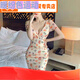 乐漫咪低胸连衣裙性感女装包臀短裙深领夜店工衣弹力网纱技师工作服夏 L 120斤左右