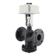 Honeywell electric control valve proportional integral valve water valve steam temperature control valve flange two-way two-way three-way valve DN80 water valve + Honey actuator