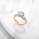 Liuguifu Jewelry 18K Rose Gold Diamond Proposal Proposal Ring Group-set Diamond Ring Star Putiya Series Birthday Gift 20 Points, VS/Weixia, F-G/Excellent White No. 9