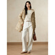 Jiuzi Annako Down Enjoy Casual Simple Light Warm White Duck Down Mid-Length Down Women's Winter Khaki M