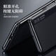 ESCASE Huawei mateX3 mobile phone case leather flip cover protective case huawei bracket smart window full cover high-end business men and women ultra-thin black
