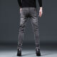 
AEMAPE American Apple high-end jeans men's slim straight summer thin elastic small feet casual long pants men 1049 grey regular size 32 size waist circumference 2 feet 5 suitable for 130-140Jin [Jin equals 0.5 kg]