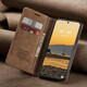 Huawei Mate60 Mobilfunkkoffer Flip Leder Case Mate60Pro Schutzhülle Mate60Pro + Vollkontakt Anti-Fall-Silikon Business Case Mate60Pro [braune Farbe] [Fall-Sicht 丨 Wear-Resistant 丨 Ant-Fingerabdruck]