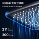 MICOE shower head full set gun gray piano button booster shower head shower set glass panel shower