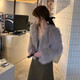 MADIAN 2025 MANDEMENT DE FORTES DE MODE AUTUME ET D'HIVER POUR FEMMES NOUVELLE IMITATION FOX FORT COURT DE FORTS MODIABLE PETIT CHEAUX DE STYLE PRAUTANT APPRICOT L [Convient pour 110-125 Jin [Jin est égal à 0,5 kg]]