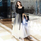 
Seidler banquet evening dress for women 2025 new black long temperament can usually be worn on the host choir performance suit Black M (recommended 96-105Jin [Jin equals 0.5 kg])