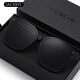 LESCA LUNETIERGM trendy Internet celebrity sunglasses high-end fashion driving UV protection HE same style black frame