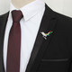 Xifei brooch for men and women, gentleman's fun bird corsage short pin, suit clothing accessories, business casual