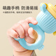YEEHOO baby teether bite bag juice fruit and vegetable music silicone food supplement tool baby fruit grinder green bubble fish bite bag