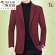 Woodpecker (Tucano) Suit décontracté veste masculine coréenne mince de petit costume d'âge moyen printemps et automne simple-pièce Top polyvalent de couleur gris tendue de couleur gris xl 180 adaptée à 135-150jin [Jin est égal à 0,5 kg]