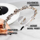 Zuoou high-end hair hoop for women Korea 2025 new fairy rhinestone head hoop hair clip heavy industry crystal hair accessories hair bundle glacier white crystal