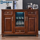Dilang Máquina de barra de té china de tres puertas Hogar gabinete de bebida inteligente Suministro de agua totalmente automática Gabinete de té Gabinete de té de bosque de madera sólida Dispensador de agua Hielo tibio Completamente Automático Suministro de agua de alta gama Modelo caliente Modelo Traso Dilang 826# Toda la desinfección de tipo de madera de madera sólida y aislamiento de secado + refrigeración + calefacción + calefacción