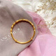 Manshuai Baby Bracelet Gold Bamboo Joint Bracelet 3d Bracelet en or dur Gol 999 Baby Full Moon Bracelet complet Childre