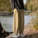 Peak Pauluo (Dingfengbaoluo) casual pants men's spring and summer pure cotton pants straight pants loose tide brand wild trousers HK22374 khaki L