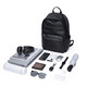Golf (GOLF) backpack for men's soft leather travel backpack 15.6-inch computer bag student schoolbag waterproof business trip backpack