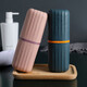 JAJALIN Men's and Women's Travel Toothbrush Cup Portable Travel Wash Bag Set Storage Toothpaste Toothbrush Wash Cup Color Random