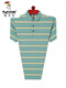 Woodpecker men's clothing brand high-end official summer pure cotton short-sleeved T-shirt men's striped lapel business casual loose half-sleeved body flagship 826 orange XL flagship 175 (recommended 130-150Jin [Jin equals 0.5 kg])