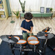 Muza Electronic Drum Beginner Performing Adult Children Common Getting Started Exercise MZ528 Heat Orange Five Drums and Sanxun