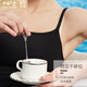 Pequeña enfermera [cero li chuqing] chaleco de mujeres sin lencería inalámbrica de acero copa integrada chaleco exterior USB1502 Polka blanca l (170)