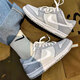 Nike Nike Women's Shoes New Summer Dunk Low Classic Retro Skateboard Shoes Zapatos casuales zapatos deportivos DH9765-001 Blanco Gris 39
