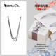 Yijin Hollow Butterfly S999 Pure Silver Necklace for Women, Exquisite and Sweet, Gift for Girlfriends on Chinese Valentine's Day, Bow Gift Box, S999 Pure Silver-Butterfly Necklace