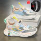 Tebbe Kinderschuhe Girls 'Sneakers Mesh atmungsaktives Single Net 2025 Neues Sommer Girl Casual Running Shoes Kinder -Turnschuhe 866 Weißes Single Net 22.5 Größe 35 Größe/innere Länge CM