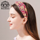 Royal sasa royal salsa hair accessories fabric floral wide-brimmed hair hoop hairpin cross headband temperament hair cave fashion face wash headwear