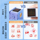 Cat Prince Children's Reward Seal Fully Automatic Rotating Medal Stamp 7-in-1 Teacher's Use to Correct Homework Comments to Encourage Primary School Students to Correct and Praise Children Little Red Flower Teacher's Stamp Blue