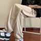 
Pugesi (PUGESI) fat large-size casual pants for men in spring and autumn tying pants for men loose solid color trousers elastic pants K1049 black L 110-130Jin [Jin equals 0.5 kg]