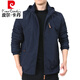 Pierre Cardin Gebühr. Mantel Herren Frühling und Herbst Herren Outdoor American American Windbreaker Herbst Sports Jacke Dunkelblau 9898 Style Plus Velvet XL