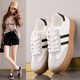 Huili Frauenschuhe Super weiche Frauenschuhe dicker Leinwandschuhe für Frauen 2025 Frühling und Herbst Neue vielseitige Retro Schwangerschaft Casual Schuhe 702 Weiß 39