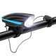 Cavalry bicycle USB charging headlights and strong flashlights, mountain road bike horn bell LED lights, riding equipment