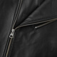 PEACEBIRD Men's Genuine Leather Jacket Trendy Motorcycle Leather Jacket Retro Zipper Jacket Workwear Commuting Sven Black S