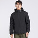 Western Region Camel (Vancamel) plus Samt-Windbreaker-Jacke für Männer und Frauen koreanischer Stil winddichtem und warmem Einschichtweichschalenjacke Literary Top 9930a Obsidian Black-Men [Solid Color] 2xl
