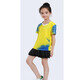 New Children's Badminton Uniformanzüge für Männer und Frauen Grund- und Sekundarschüler Trainingwettbewerbe Bingbing Uniformen Gesprächte gedruckte Kinderuniformen für Uniformen von Teenagern und Kindervolleyballuniformen, die schnell atmungsaktivtrocknen und schweißtreibende 3879b Mädchen rotes Kurzrock 2xl
